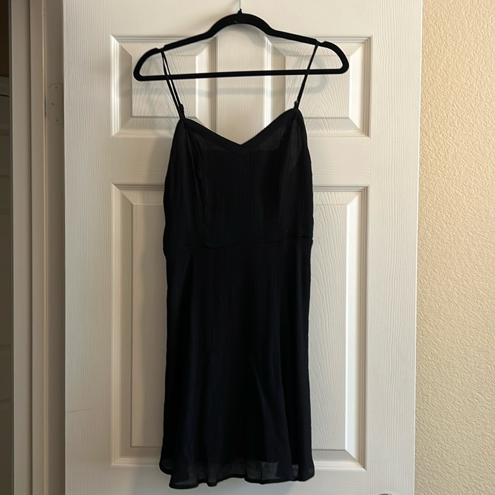 Black sundress with adjustable straps